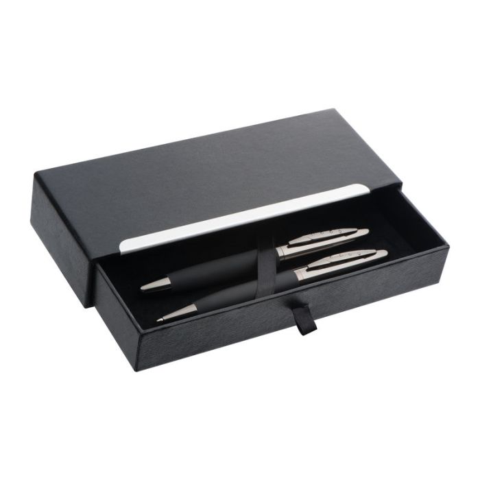 Set de scris Mark Twain (3) - Negru - 19,5 × 7,8 × 3,7 cm