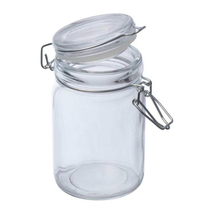 Borcan cu capac blocabil, 200 ml - Transparent - ø 5,9 × 11,5 cm