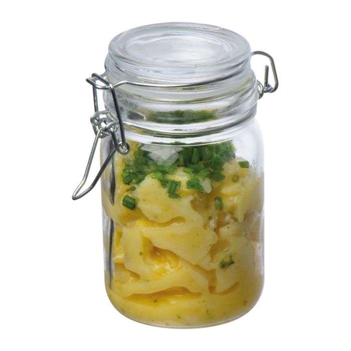 Borcan cu capac blocabil, 200 ml - Transparent - ø 5,9 × 11,5 cm