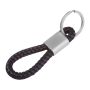 Metal keychain with cord