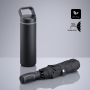Outdoor Set: steel water bottle 650 ml & automatic umbrella