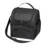 Cooler bag with 2 compartments and foodcontainer - Black - 27,5 × 22 × 29 cm
