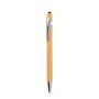 NEIL BAMBOO. Bamboo ballpoint with chrome-plated aluminium details - Natural