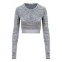 WOMEN'S LONG SLEEVE CROP T