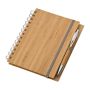 Note pad with bamboo cover A5 - Brown - 14,5 × 18 × 1,7 cm