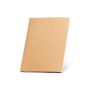 ALCOTT A4. Notepad A4 cu coperta de carton (250 g/m²) și pagini simple - Natural