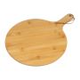 Tavă rotundă din bambus - Beige - 43,4 × 31,3 × 1 cm