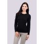 WOMEN’S CREW NECK FINE GAUGE COTTON PULLOVER