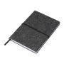 Felt notebook A5 - Grey - 14,5 × 1,5 × 21 cm