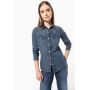 LADIES' LONG-SLEEVED DENIM SHIRT