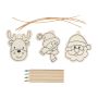 Set pentru desenat Craciun - Beige - 9,1 × 0,9 × 9 cm