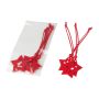 Set decorațiune in formă de steluță - Rosu - 7 × 1 × 20 cm