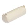 Cotton pencil case - Beige - ø 7,5 × 22,5 cm