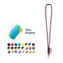 WISBECH. SET Lanyard TUBE Long (Ø 7 mm) with Hook Trigger Snap 9 mm and safety lock Ø 7 mm