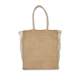 SHOPPING BAG WITH MESH GUSSET