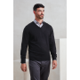 'ESSENTIAL' ACRYLIC MEN'S V-NECK SWEATER