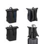 OSASCO BPACK. Rucsac Roll Top cu un design cu sistem de fermoare care permite rularea vârfului pentru a se potrivi cu volumul rucsacului, fabricat din poliester reciclat 600D