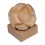 Wooden puzzle - Beige - 5,3 × 5,3 × 9 cm