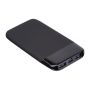 Powerbank de 8000 mAh cu logo iluminat - Negru - 10,5 x 4,8 x 4,8 cm