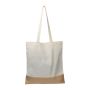 Carrying bag with jute bottom - White - 38 × 0,2 × 42 cm
