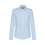 THC TOKYO WOMEN II. Women's long-sleeved oxford shirt with pearl coloured buttons