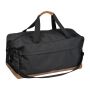 RPET sports bag with cork bottom - Black - 50 × 25 × 26 cm