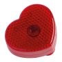 Flashlight clip in heart shape - Red - 4 × 1,9 × 3,4 cm
