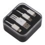 Cutie cablu încărcător - Negru - 6,5 × 5,9 × 2,9 cm