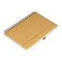 Caiet spiralat A5 - Beige - 15,3 × 1,8 × 21,2 cm