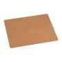Mousepad din plută - Beige - 22 × 18 × 0,3 cm