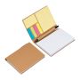Caiet de notiţe cu pix și etichete autoadezive - Beige - 10,1 × 1,2 × 14,1