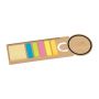 Semn de carte cu notiţe adezive - Beige - 21,5 x 6,6 x 0,4 cm