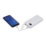 Powerbank de 20 000 mAh - Alb  - 14,4 × 6,5 × 2,5 cm