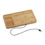 Desk pad cu încărcare wireless - Beige - 25,5 × 13,5 × 1,8 cm