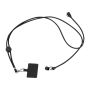 Lanyard cu cablu de încărcare tip C - Negru - 85 x 1 cm