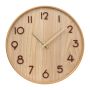 Ceas din lemn - Beige - ø 31,5 × 3 cm