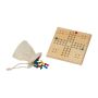 Joc clasic din lemn - Maro - 12 × 12 × 1,1 cm