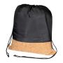 Sac sport din poliester cu fund din plută - Negru - 34 × 0,3 × 42 cm