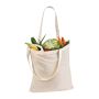 Sacoşă de cumpărături cu mânere lungi, 140 g/m² - Alb  - 37 × 0,2 × 41 cm