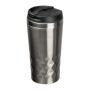 Cană termos cu perete dublu, 400 ml - Gri - ø 8 × 17,3 cm