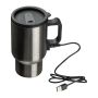 Cană din oţel inoxidabil cu conectare USB, 400 ml - Gri - ø 8,5 × 16 cm