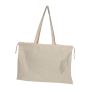 Sacoșă din bumbac organic cu şnur de închidere - Beige - 53 × 0,5 × 37