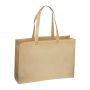 Sacoșă mare non woven cu pliu - Beige - 41,5 × 11 × 35 cm