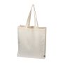 Sacoșă din bumbac Fairtrade (2) - Beige - 38,5 × 10 × 42 cm