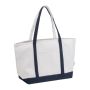 Sacoșă mare din bumbac reciclat - Beige - 58 x 20 x 34 cm