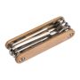 Trusă reparaţii bicicletă în carcasă de lemn - Beige - 9,5 × 3,3 × 1,7 cm