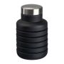 Sticlă extensibilă din silicon, 500 ml - Negru - ø 6,7 × 11,4 cm