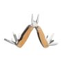 Multitool cu mâner din bambus - Beige - 7,2 × 3,5 × 1,8 cm