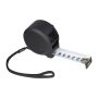 Ruletă de oţel cu carcasă din plastic, 5 m - Negru - 6 x 3,6 x 6 cm - Personalizat