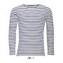 SOL'S MARINE MEN - LONG SLEEVE STRIPED T-SHIRT